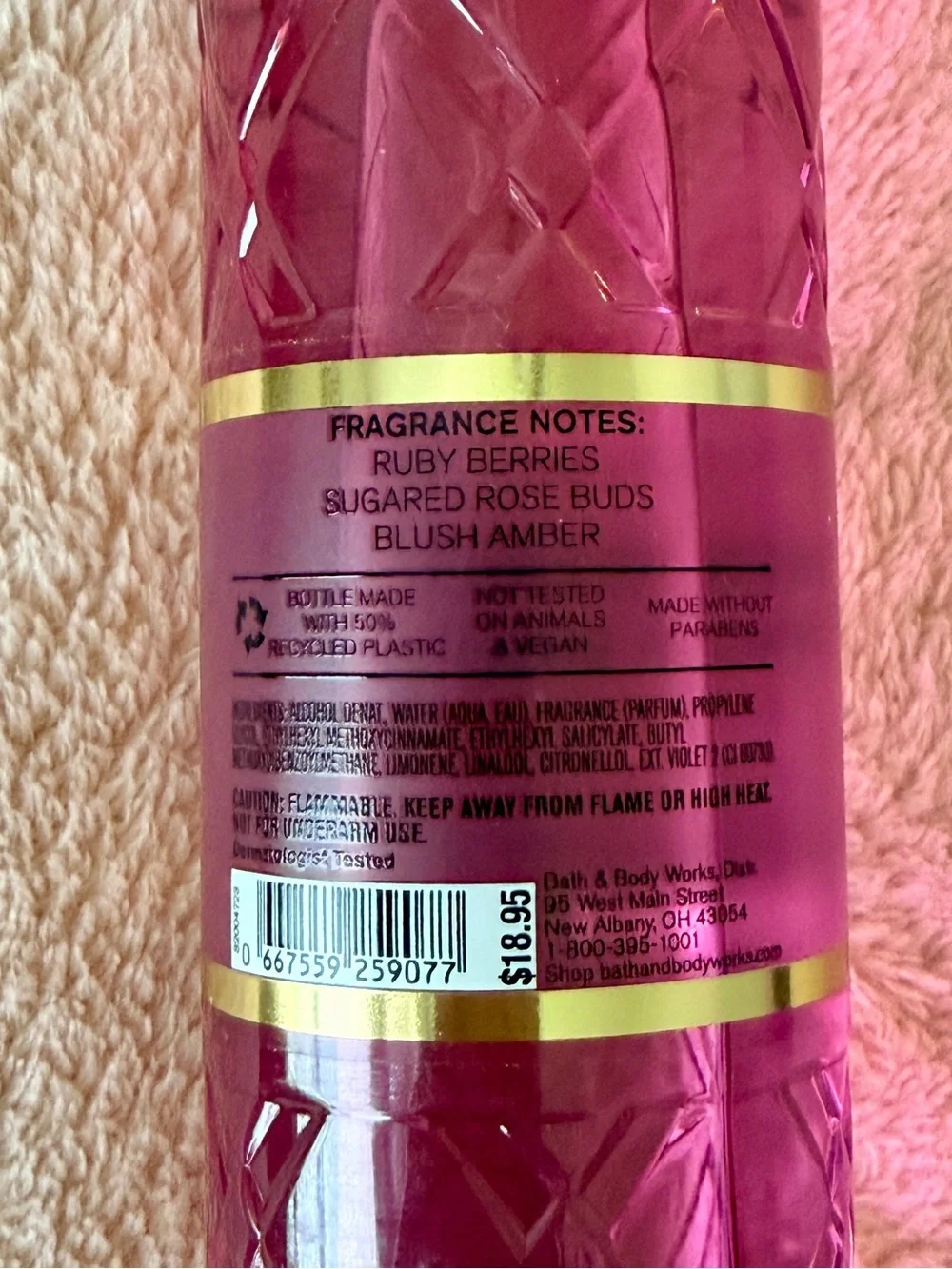 Bath & Body Works Pink Covered in Roses Fragrance Mist 8oz